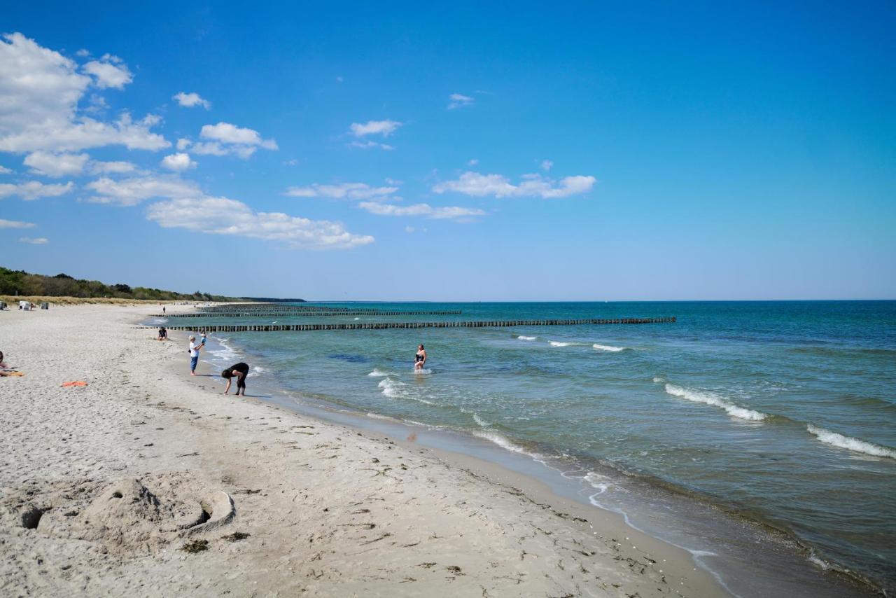 Ferienwohnungen Meerfarbig Zingst - Haustierfrei -Terrasse Mit Strandkorb Oder Balkon - E-Ladesaeule - Parkplatz - Wlan - Fahrradschuppen - Waschtrockner - Ruhig Und Zentral - Nichtraucher Exterior foto